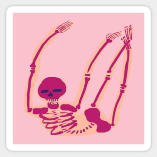 skeleton with skin Sticker